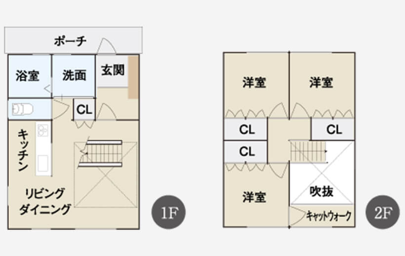 アティックスタイル（中2階建て）