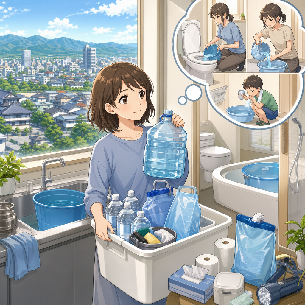 高岡市の住まいで考える断水時の水まわり備え