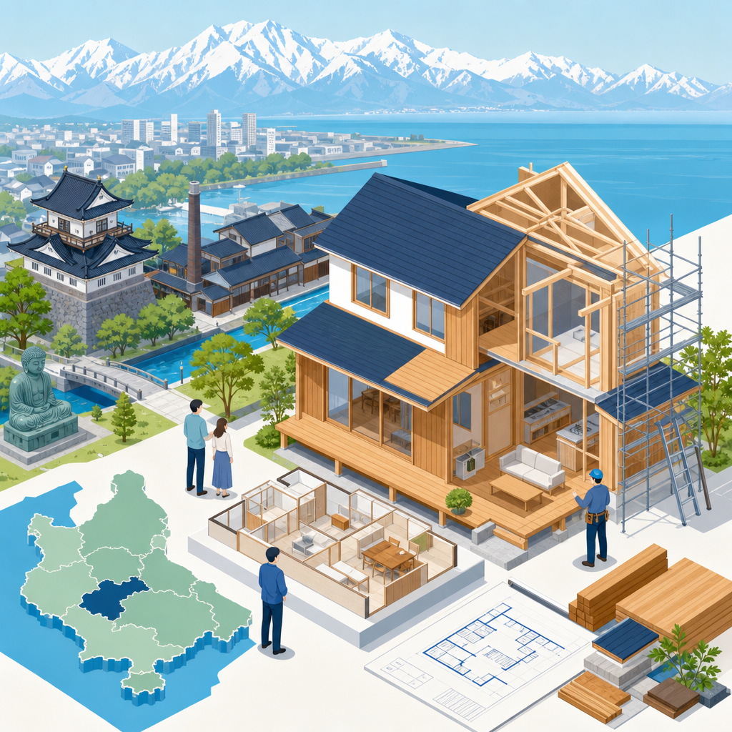 富山県高岡市で木の注文住宅とリフォームを整える